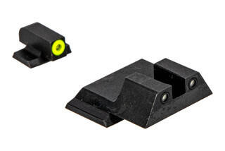 Night Fision Perfect Dot night sight set with square notch, yellow front and black rear ring for the Smith & Wesson M&P.
